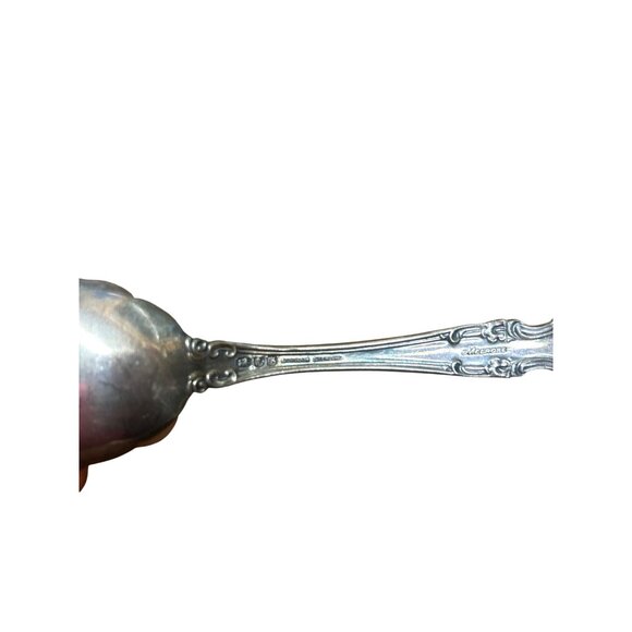 Gorham Melrose Silver Serving Spoon With Ornate Floral Design 6" Vintage Elegant - Picture 3 of 4